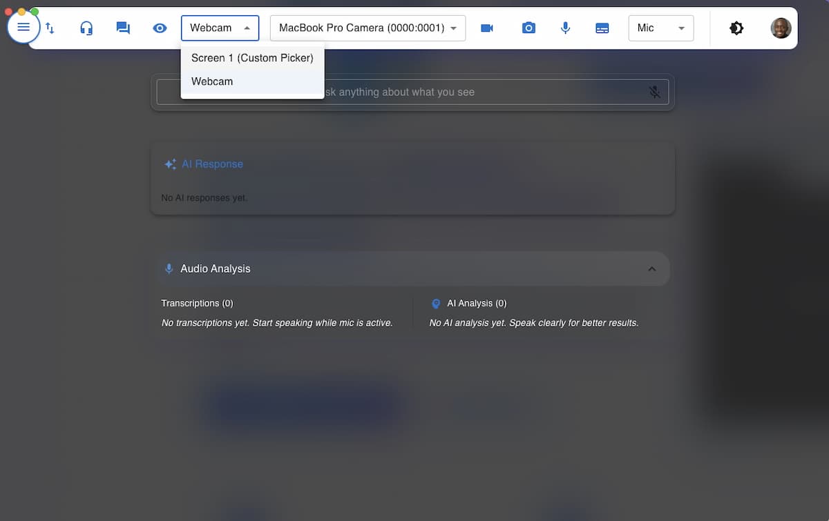 StreamIO desktop interface