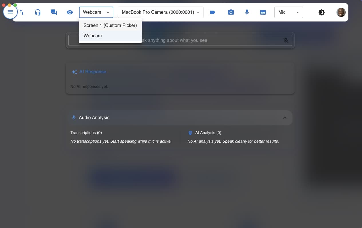 StreamIO desktop interface