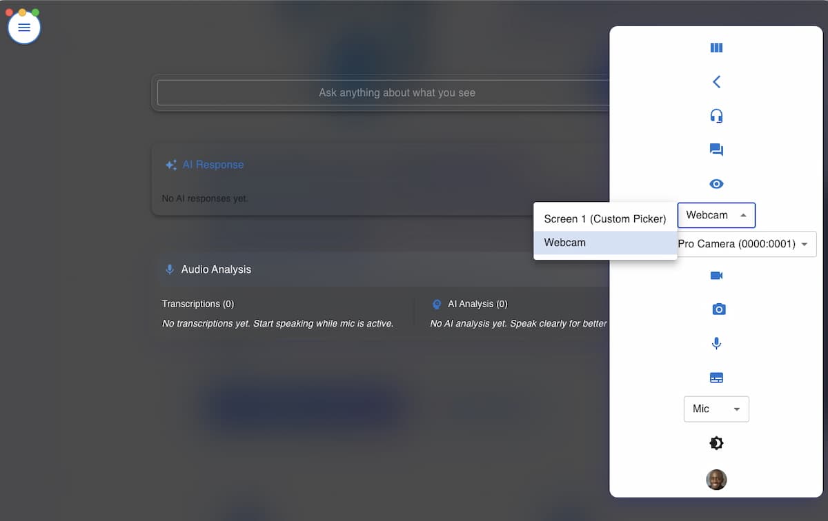 StreamIO mobile and vertical interface